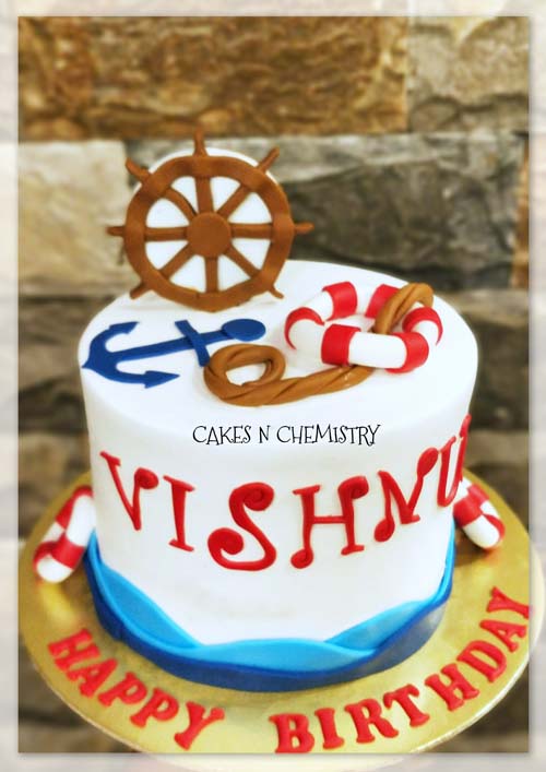 Nautical / Sailor Theme Cake