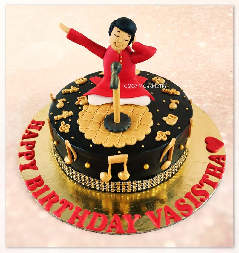 Singer Theme Cake