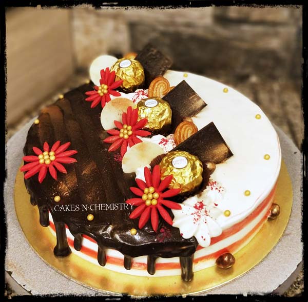 Red Velvet Cake with Chocolate Drip